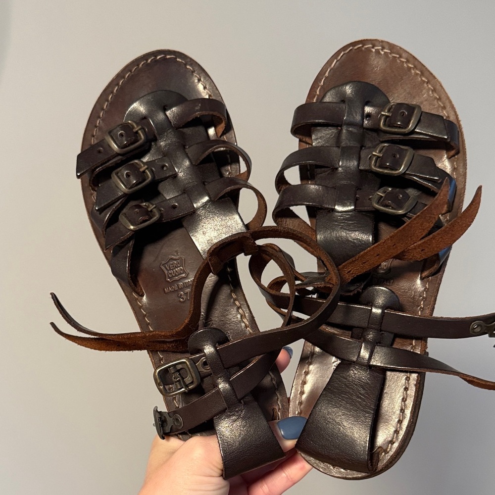 Made in Italy Vero Cuoio Genuine Leather Sandals